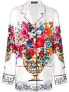 Dolce & Gabbana Flower Print Pajama Shirt - Multicolour