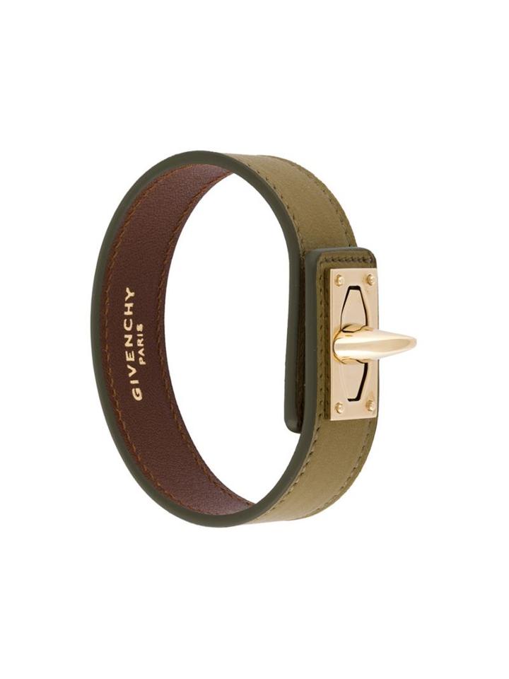 Givenchy 'shark Lock' Bracelet, Women's, Size: Small, Green