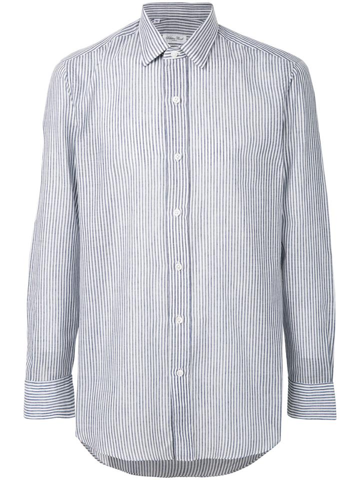 Salvatore Piccolo Classic Striped Shirt - Blue
