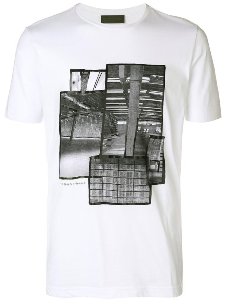 Diesel Black Gold Ty Industrial Print T-shirt - White