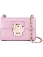 Dolce & Gabbana - Lucia Shoulder Bag - Women - Calf Leather - One Size, Women's, Pink/purple, Calf Leather