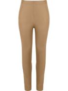Andrea Marques Mid Rise Skinny Trousers, Women's, Size: 38, Brown, Cotton/spandex/elastane
