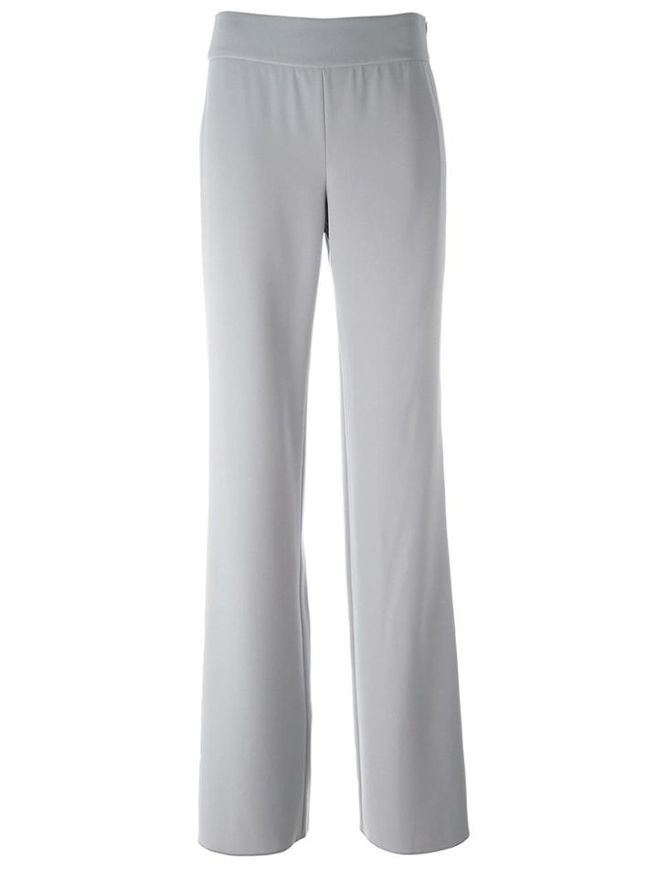 Armani Collezioni Wide Leg Trousers - Grey