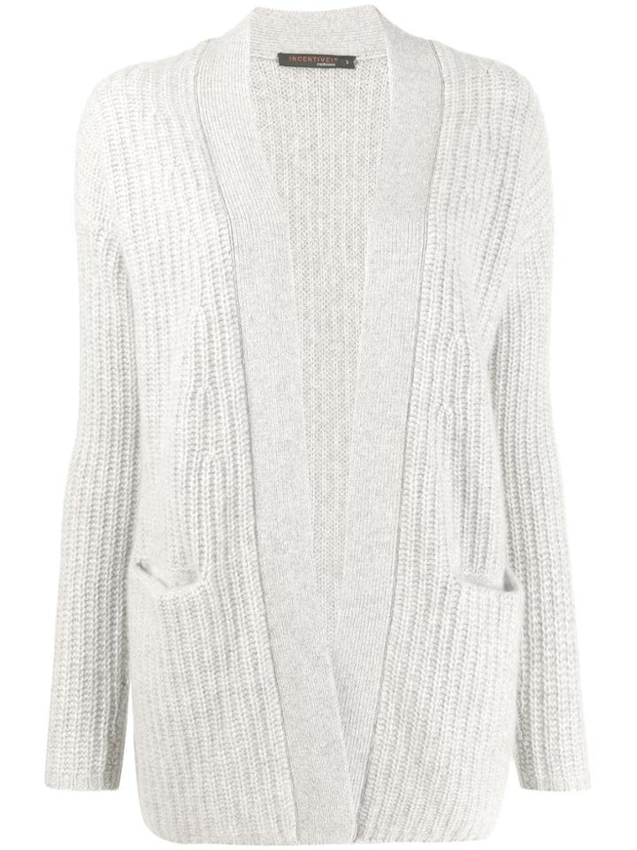 Incentive! Cashmere Oversized Cardigan - Grey