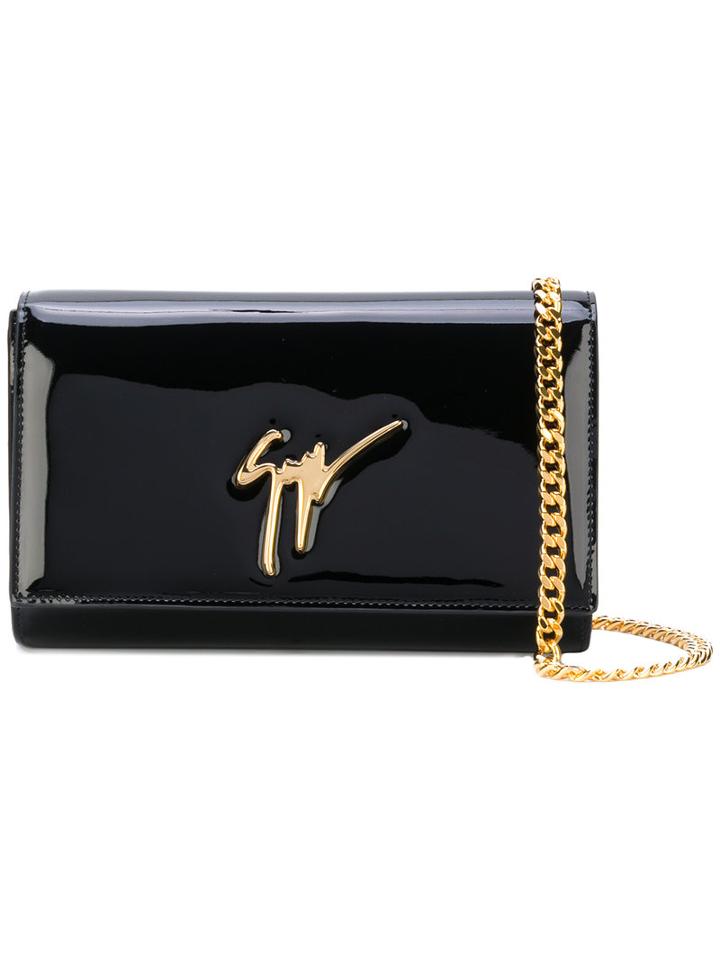 Giuseppe Zanotti Design - The Signature Clutch - Women - Calf Leather - One Size, Black, Calf Leather
