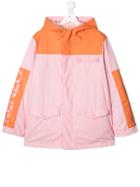 Kenzo Kids Teen Double Hooded Jacket - Pink