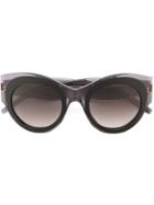Pomellato Oversized Cat Eye Sunglasses - Black