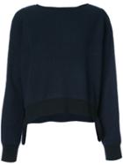 Helmut Lang - Essential Pullover - Women - Cotton/cashmere/wool - L, Blue, Cotton/cashmere/wool