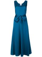 Forte Forte Belted Flared Dress - Blue