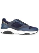 Salvatore Ferragamo Panelled Sneakers - Blue