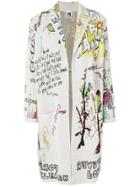 M Missoni Patch Print Coat - White