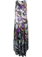 Just Cavalli Pleat Skirt Maxi Dress