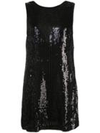 Alice+olivia Kamryn Sequinned Mini Dress - Black