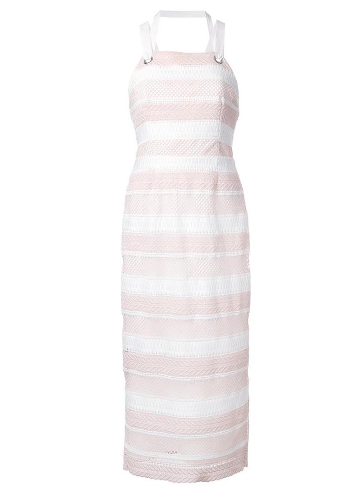 Rebecca Vallance 'testa' Apron Midi Dress, Women's, Size: 8, Pink/purple, Polyester