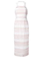 Rebecca Vallance 'testa' Apron Midi Dress, Women's, Size: 8, Pink/purple, Polyester