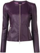 Drome Zipped Fitted Jacket - Purple