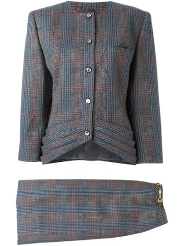 Louis Feraud Vintage Tweed Skirt Suit - Multicolour