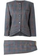 Louis Feraud Vintage Tweed Skirt Suit - Multicolour