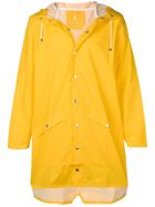 Rains Water-resistant Hooded Coat - Yellow & Orange