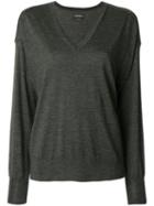 Isabel Marant - Alford V-neck Pullover - Women - Merino - 36, Green, Merino