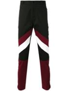 Dolce & Gabbana Striped Trousers, Men's, Size: 44, Black, Cotton/spandex/elastane