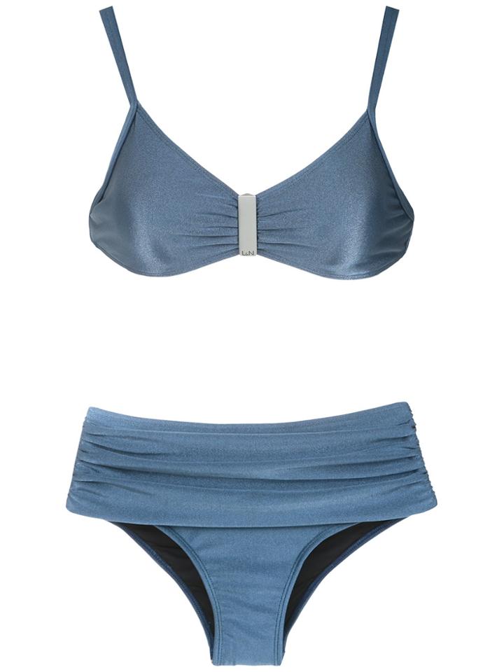 Lygia & Nanny Anne High Rise Bikini Set - Blue