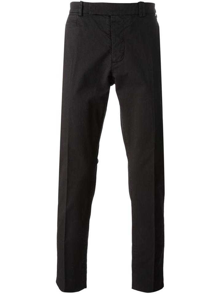 Fendi Classic Chinos, Men's, Size: 50, Black, Cotton/spandex/elastane