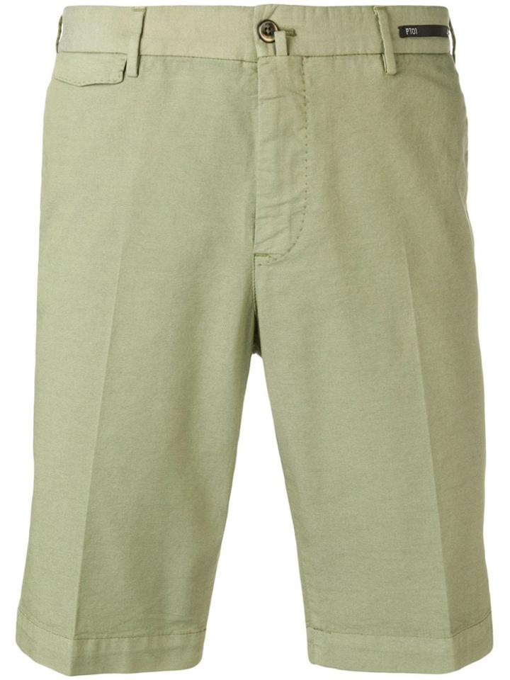 Pt01 Tailored Chino Shorts - Green