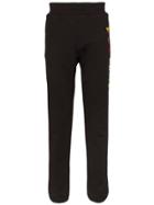 Versace Heart-embroidered Track Trousers - Black