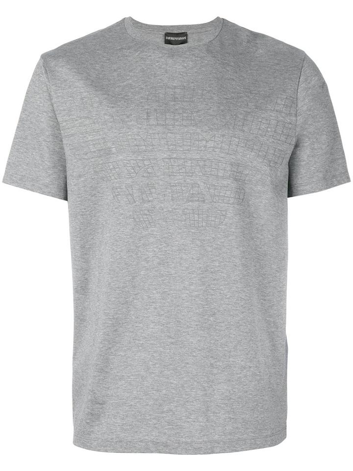 Emporio Armani - Printed T-shirt - Men - Cotton - L, Grey, Cotton