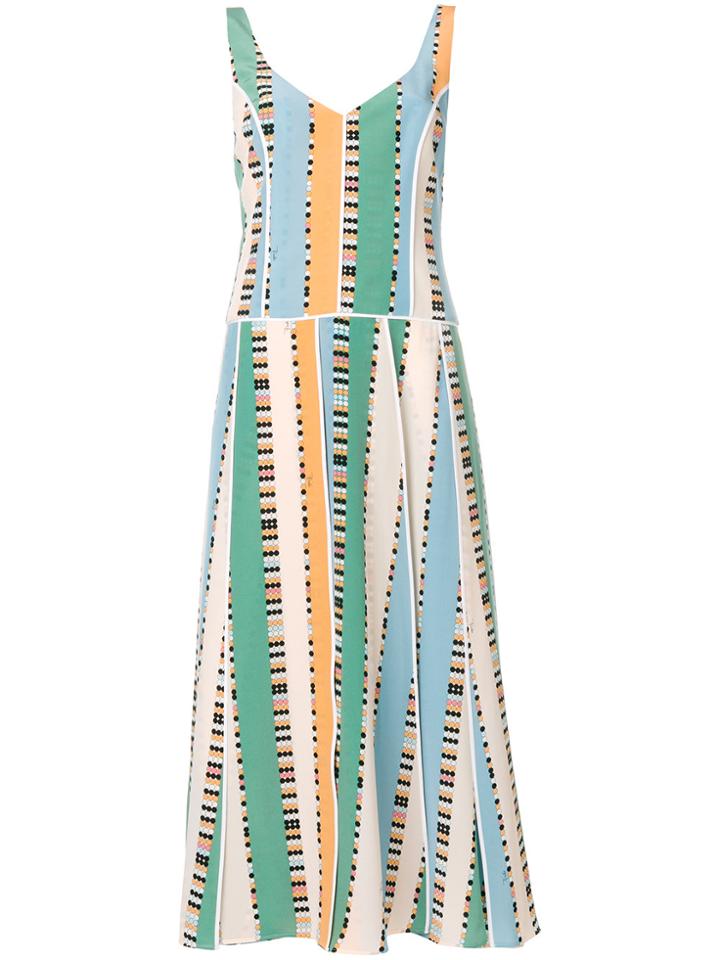 Emilio Pucci Printed Flared Midi Dress - Multicolour