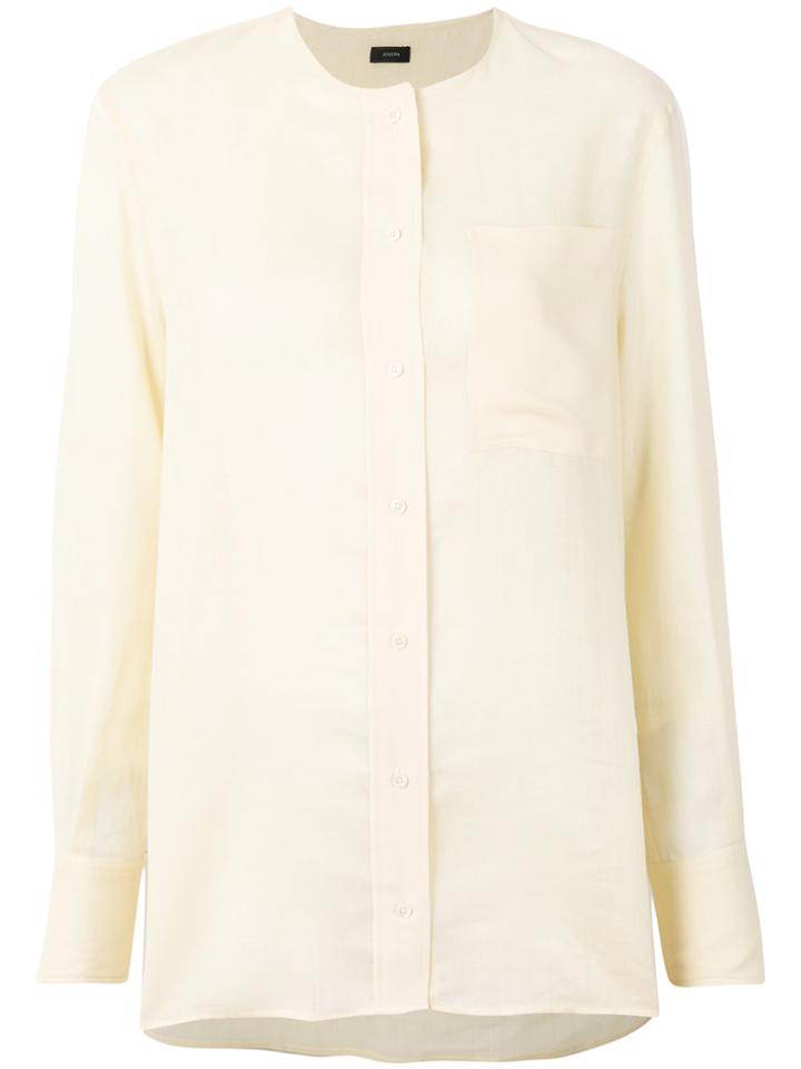 Joseph Long Sleeved Concealed Blouse - Yellow & Orange