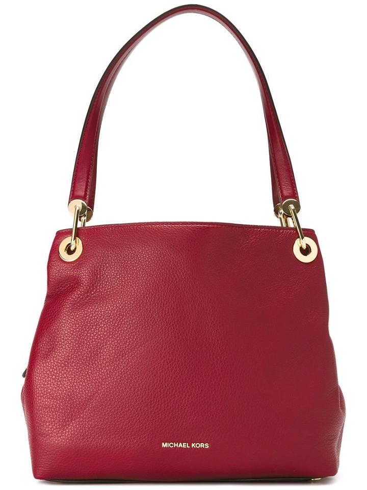 Michael Michael Kors Double Strap Shoulder Bag, Women's, Red, Leather