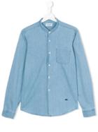 Paolo Pecora Band Collar Shirt, Boy's, Size: 14 Yrs, Blue