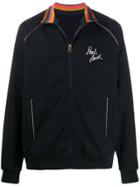 Paul Smith Logo Print Sports Jacket - Black