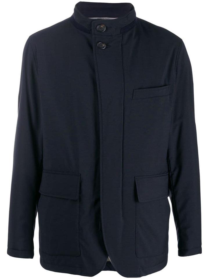 Canali Padded Lightweight Jacket - Blue