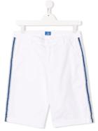 Fay Kids Teen Side Stripe Shorts - White