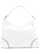 Fabiana Filippi Bead-trimmed Hobo Tote - Grey