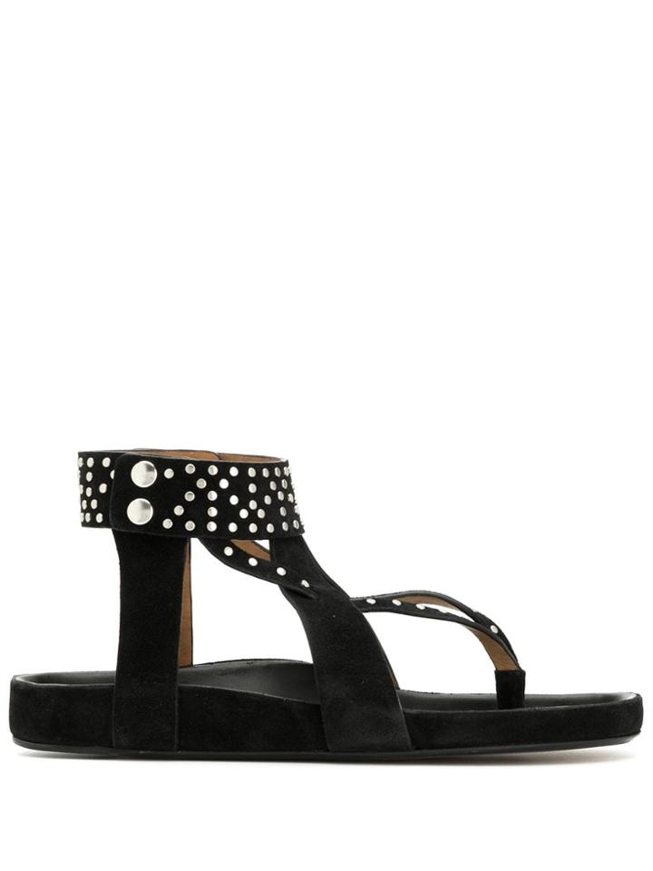Isabel Marant Ellan Studded Sandals - Black