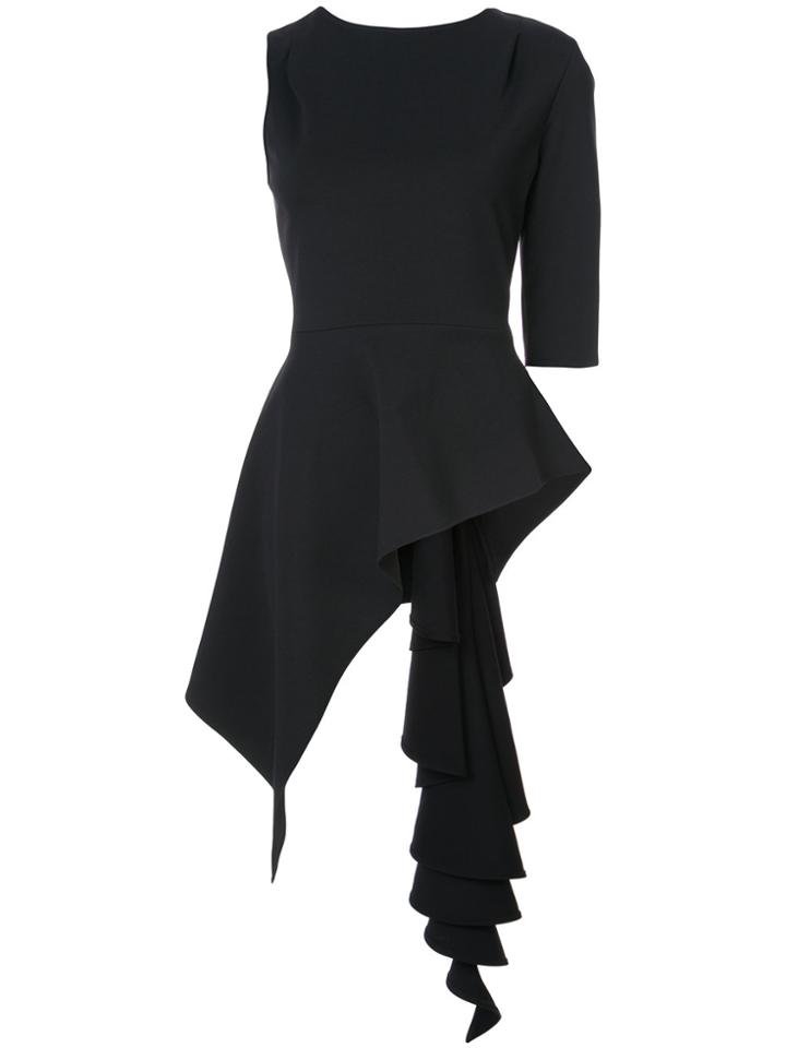 Valery Kovalska Asymmetric-sleeve Blouse - Black