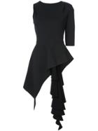 Valery Kovalska Asymmetric-sleeve Blouse - Black