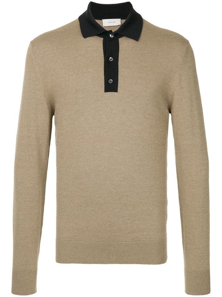 Cerruti 1881 Long Sleeve Polo Shirt - Neutrals