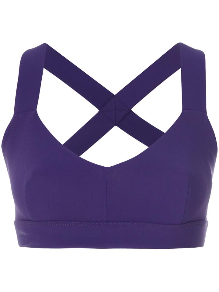 No Ka' Oi Crisscross Strap Top - Pink & Purple