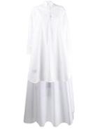 Thom Browne High-low Shift Shirt Dress - White