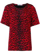 Givenchy Leopard Print Top - Red
