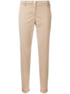 Jacob Cohen Slim-fit Cropped Trousers - Nude & Neutrals