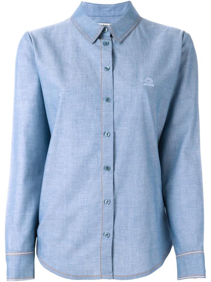 Sonia By Sonia Rykiel Classic Shirt, Women's, Size: 34, Blue, Cotton