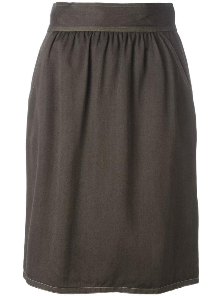 Fendi Pre-owned High Waist Skirt - Brown