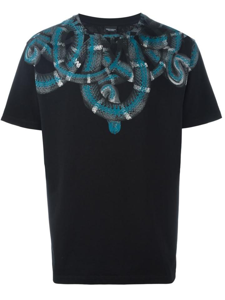 Marcelo Burlon County Of Milan 'aconcagua' T-shirt, Men's, Size: Small, Black, Cotton