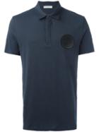 Versace Collection Dot Polo Shirt, Men's, Size: Large, Blue, Cotton